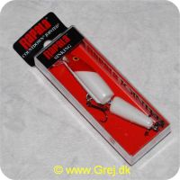 022677016160 - Rapala Jointed synkende wobler - 9cm - 11g - Hvid med rød hoved