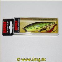 022677021065 - Rapala Skitter Pop - 7cm/7g - Lime Frog - Arbejdsdybde: Top Water