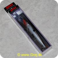 022677118000 - Rapala Down Deep Husky Jerk - 12cm - 15 gram - Sort/grå m/sorte pletter