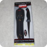 022677136127 - Rapala 6 tomme Sportsmans Superflex Filet kniv med skede - 15 cm