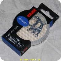 022677149745 - Rapala Swivel Three-way - 4 stk.- Str. 8*10- Holder til 20 kg. - I praktisk æske - RTT1308*10