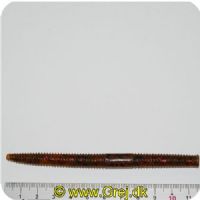 02267719751X - Flutter Worm - 10cm - Peanut Butter Jelly (Gul med nister)1stk