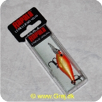 022677200644 - Rapala Ultra Light Shad - Gold FL Red - 4cm/3g - Arbejdsdybde: 1.2-1.5m