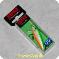 022677211817 - Rapala Countdown 5 cm - 5 gram  - Green Tiger UV - synker ca 30 cm i sekundet