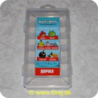 022677224435 - Angry Birds grejæske - 10.5x20.5x3 cm - 6 rum