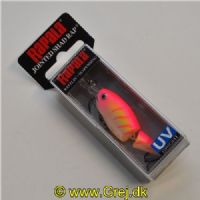 022677256009 - Rapala Jointed  Shad Rap - Pink Tiger UV - 4cm/5g - Arbejdsdybde:1.2-1.8m