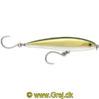 022677273051 - Rapala X-RAP Twitchin Minnow - 12cm - 26 gram - Gold Olive - Saltvand