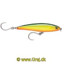 022677273068 - Rapala X-RAP Twitchin Minnow - 12cm - 26 gram - Hot Olive - Saltvand