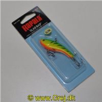 022677304519 - Rapala Slab Rap - 6cm - 10 gram - SLR06 - GT - Glow Tiger - Arbejdsdybde: Vertikal Jigging