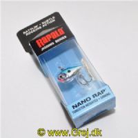 022677372846 - Rapala Jigging Series - Nano Rap - Chrome Blue (CHB) - 2cm/1,6g - Arbejdsdybde: Variabel