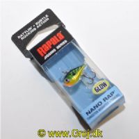 022677372891 - Rapala Jigging Series - Nano Rap - Glow Leprechaun (GLPC) - 2cm/1,6g - Arbejdsdybde: Variabel