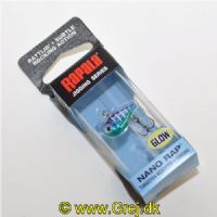 022677372907 - Rapala Jigging Series - Nano Rap - Glow Metallic Rainbow (GMRBW) - 2cm/1,6g - Arbejdsdybde: Variabel