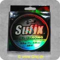 024777303843 - Sufix XL Strong nylonline - Klar - 300 meter - 0,38mm - 12,3 kg