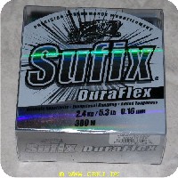 024777371088 - Sufix Duraflex line - Klar - 0,16mm - 300m - Brudstyrke 2,4 kg