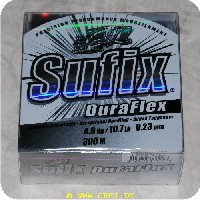 024777371118 - Sufix Duraflex line - Klar - 0.20mm - 300m - Brudstyrke 4.5 kg - Påske tilbud