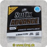 024777708327 - Sufix - Advance Monofilement HPE - 0.38 mm/13.6 kg 300meter