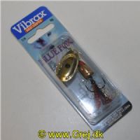 027752047787 - Gylden/sort med bølger og fox tail - Gylden søjle med fiskemotiv - Mid Depth - Str. 3 - BFX3 GSDX