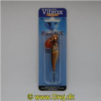 027752107153 - Minnow Super Vibrax - Rød/Kobber farvet spinneblad med Sort/Sølv farvet fisk efter. - Str. 3 - 13g