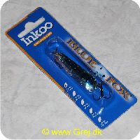 027752107498 - Blue Fox Inkoo blink - 12g - 5cm - Blå/sølv m/sorte tværstreger holo