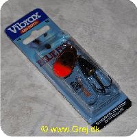027752115820 - Blue Fox Flake str. 3 - 8g - kobber/rød med 3 sorte pletter - sort klokke