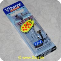 027752127984 - Vibrax str. 3 - Mid Depth - UV Bright - gul blad m/røde pletter - hvid klokke