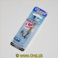 027752145377 - Vibrax Lyserød og pink stribet med sorte prikker - Mid Depth - Str. 1 - 4g