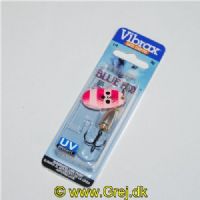 027752145438 - Vibrax Lyserød og pink stribet med sorte prikker - Mid Depth - Str. 3 - 8g