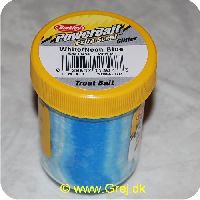 028632113073 - PowerBait med glimmer - WHITE / NEON BLUE