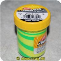 028632138052 - PowerBait med glimmer - SPRING GREEN / YELLOW - GLOW 42% stærkere