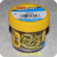 028632139493 -  Berkley Powerbait Micro Power Maggot Yellow/Gul - 110 stk.