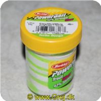 028632163177 - PowerBait med glimmer - CHARTREUSE / WHITE - GLOW 42% stærkere