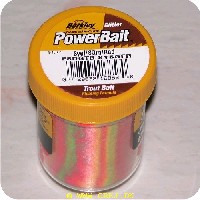 028632168530 - PowerBait med glimmer - SUNSHINE YELLOW / SPRING GREEN / RED