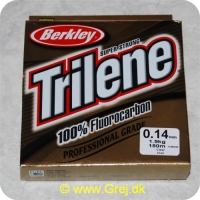 028632237038 - Berkley Trilene Super Strong - 100% Fluor Carbon - 0.14mm/1.9kg - 180m