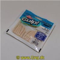 028632276204 - Berkley Saltvands Gulp - 5 cm lange Sandworm Nereis - Hvid/White - 16 stk