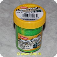 028632551264 - PowerBait med glimmer - FLUORESCENT GREEN YELLOW med fish pellets