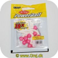 028632651513 - Power Bait Mice Tails - 13 stk - Bubblegum/White - 8 cm - Ny udgave