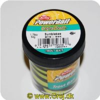 028632793398 - PowerBait uden glimmer - BUMBLEBEE (brun / gul)