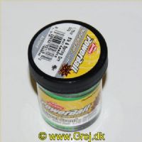 028632927182 - PowerBait med glimmer - BLACK / SPRING GREEN TWIST med anis / lakrids