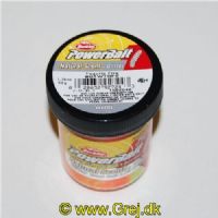 028632927243 - PowerBait med glimmer - TEQUILA FIRE (orange / gul) med orm