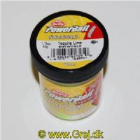 028632927250 - PowerBait uden glimmer - TEQUILA LIME (grøn / hvid) med orm