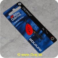 036282007468 - Abu Garcia original Droppen - 6 gram - rød med sorte prikker