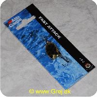 036282022119 - Abu Garcia Fast Attack spinner - 4.5 gram - Gold/sorte pletter