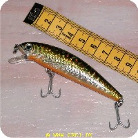 036282844674 - Tormentor wobler - 9 cm. (Sort/Gul/Sølv/Orange) - Flydende