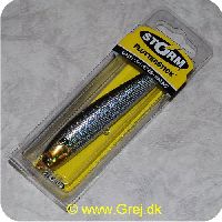 039984918513 - Flutterstick Madflash - synkende - 10cm/20gram - Holo - Sort/sølv/sorte pletter