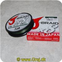 043178132807 - J-Braid X8 Dark Green fletline 0.18mm - Brudstyrke: 26lbs/12kgs - 150 meter