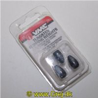 043193127437 - VMC Tungsten Flipping Weights - Bullet - 11 gram - 3 stk
