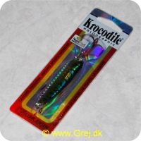 049762629487 - Luhr-Jensen Krocodile holografisk - 20 g - Grøn Mackerel - Grøn/sølv