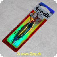 049762629494 - Luhr-Jensen Krocodile holografisk - 20 g - Blå Mackerel - Blå/sølv