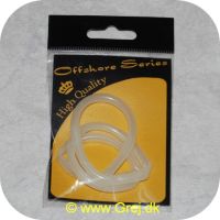 058367703001 - X2 Gummi Slange 4 mm indvendig diameter Glow - 40 cm - Til forfang