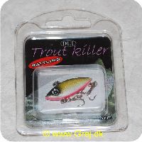 0726658000833 - DLT Trout Killer - rattling - 3 cm - med 2 trekroge - Brun/pink
